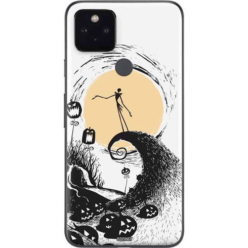 Disney The Nightmare Before Christmas Jack on Spiral Hill Art Google Pixel 4a 5G Skin